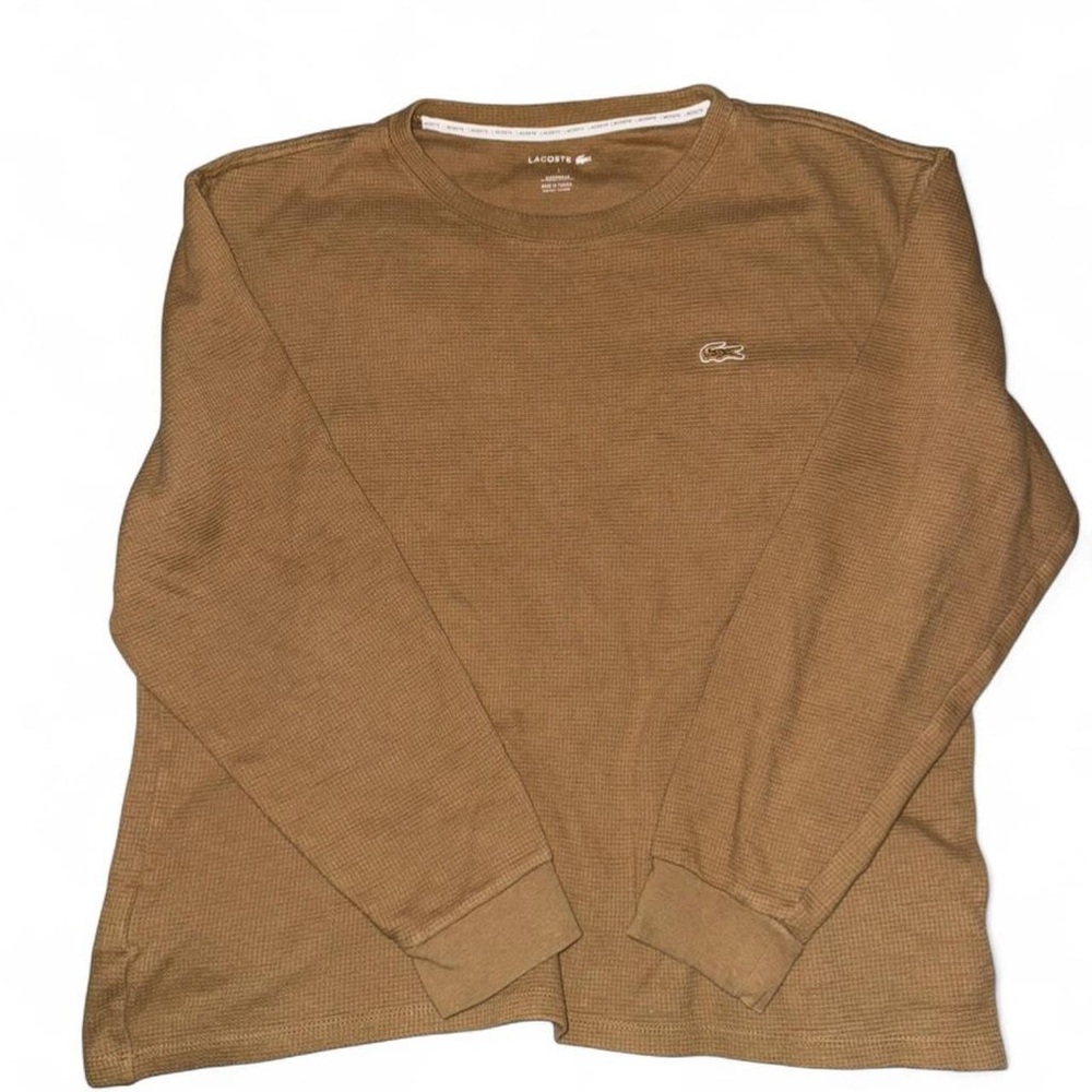 Lacoste Tan Crew Neck Sweater